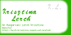 krisztina lerch business card